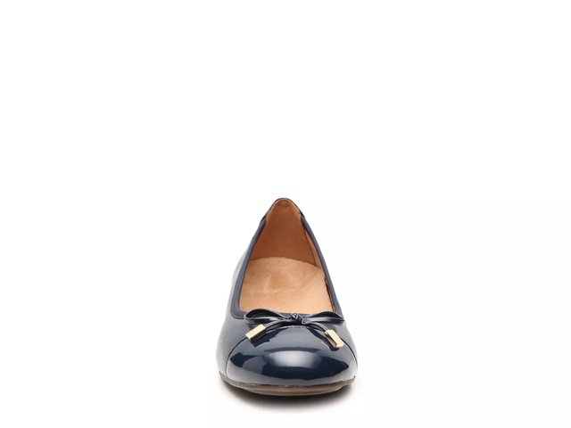 Vionic minna sales ballet flat navy