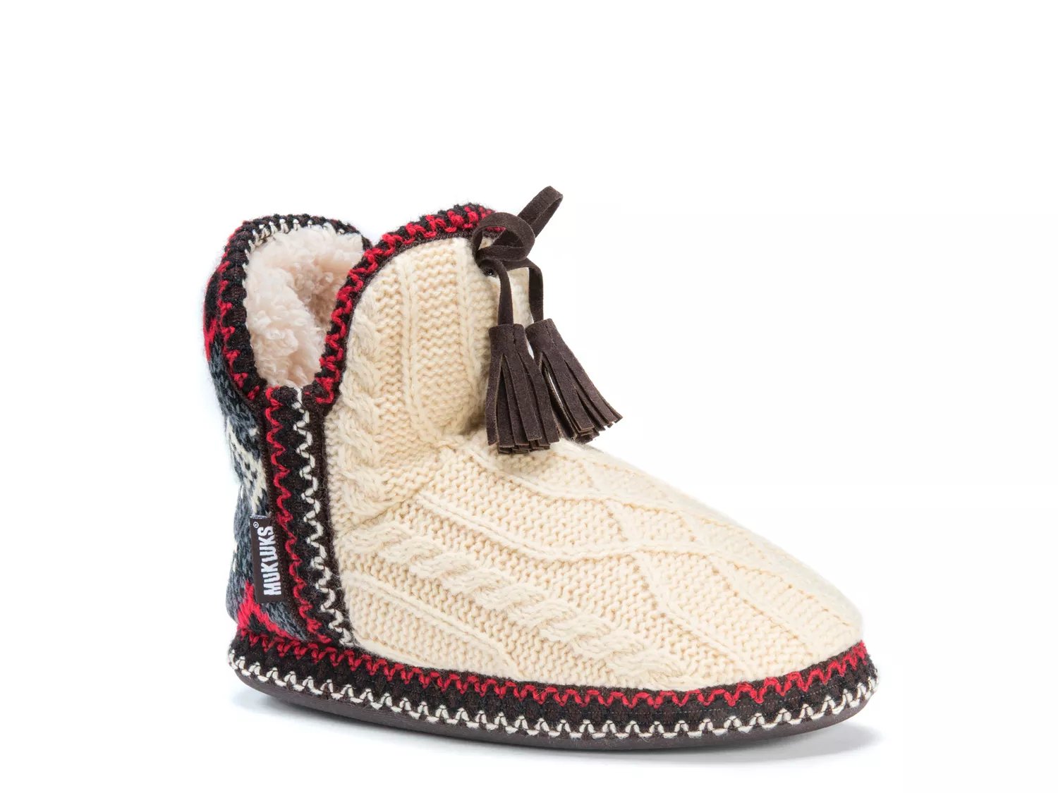 MUK LUKS Amira Cable Knit Bootie Slipper - Free Shipping