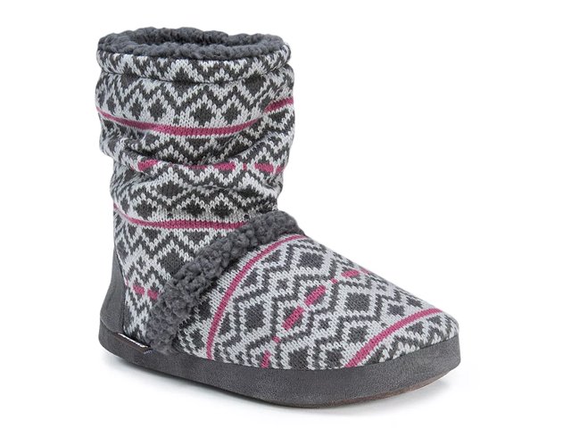 Muk luks deals scrunch boot slippers