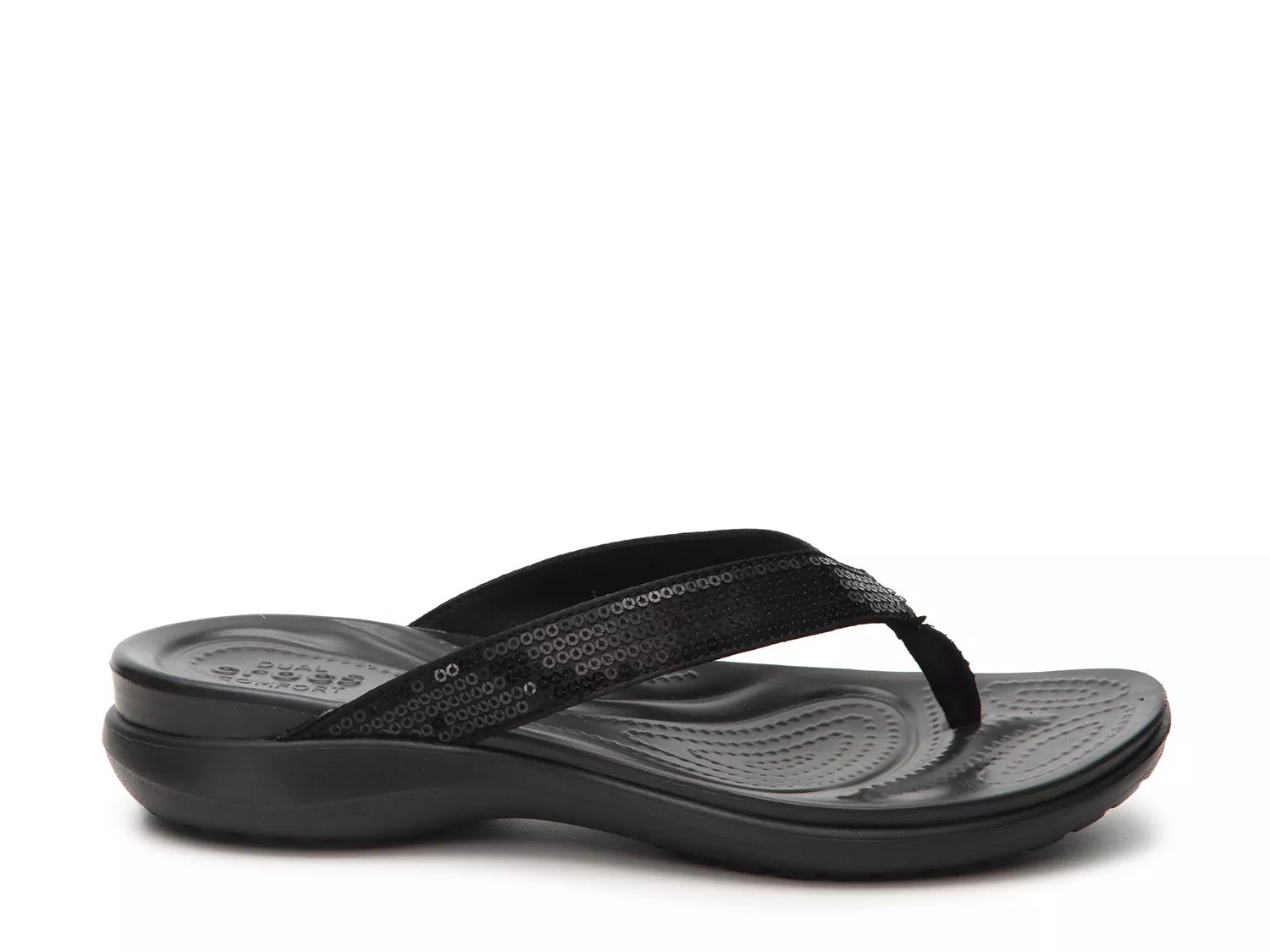 crocs capri sequin flip flop