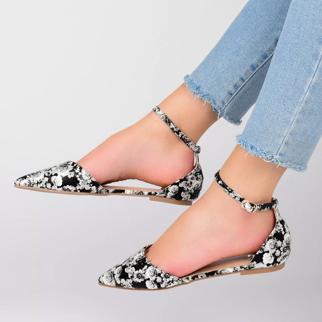 Dsw ankle shop strap flats