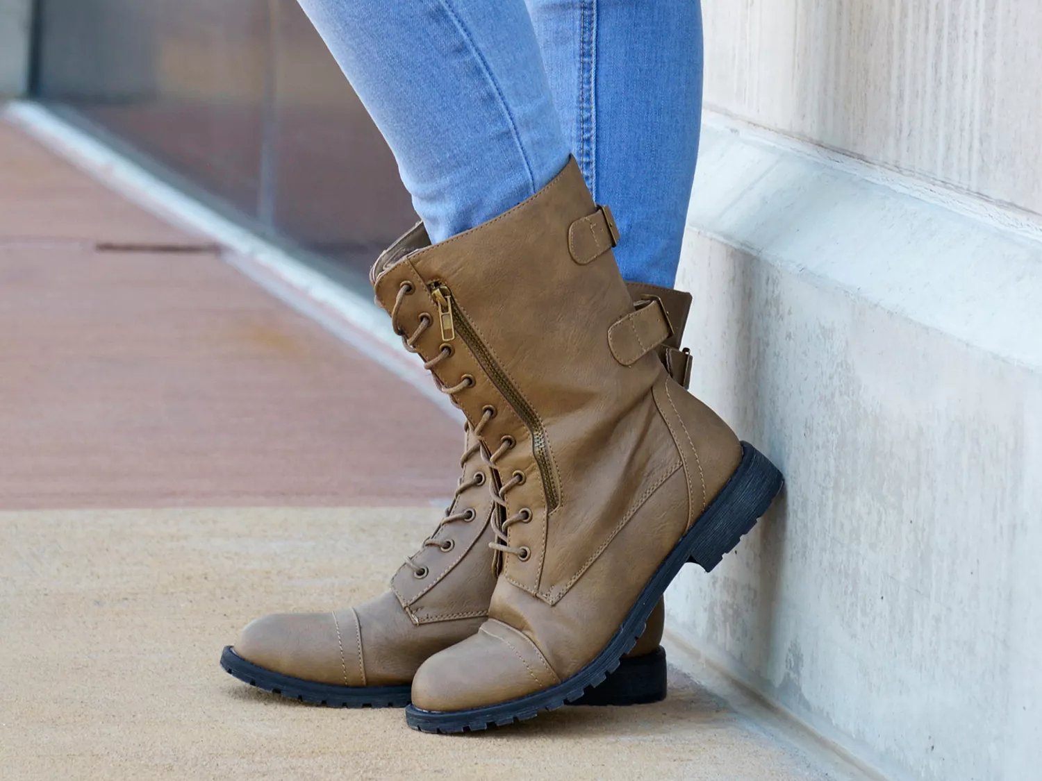 journee vienna combat boot