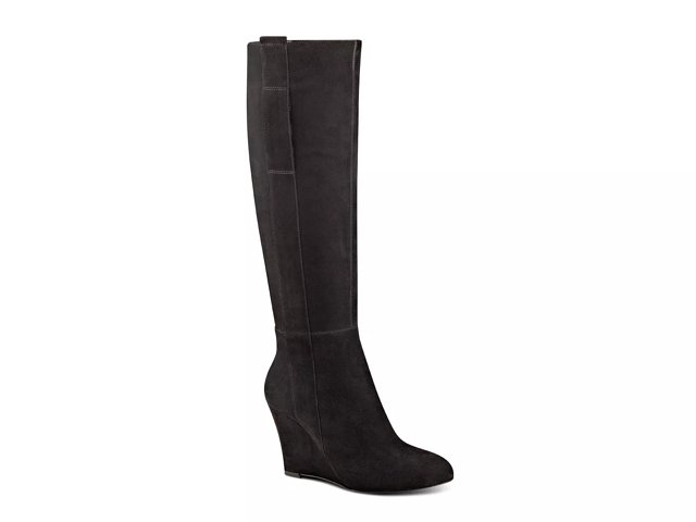 Nine west suede wedge best sale boots