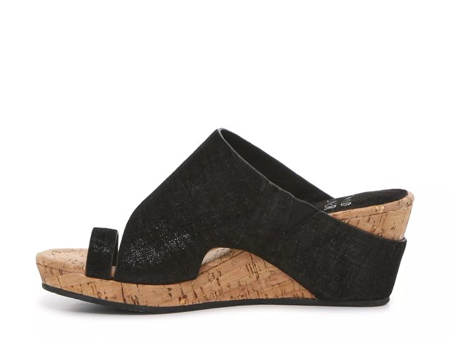 Donald pliner gyer wedge sandal black sale