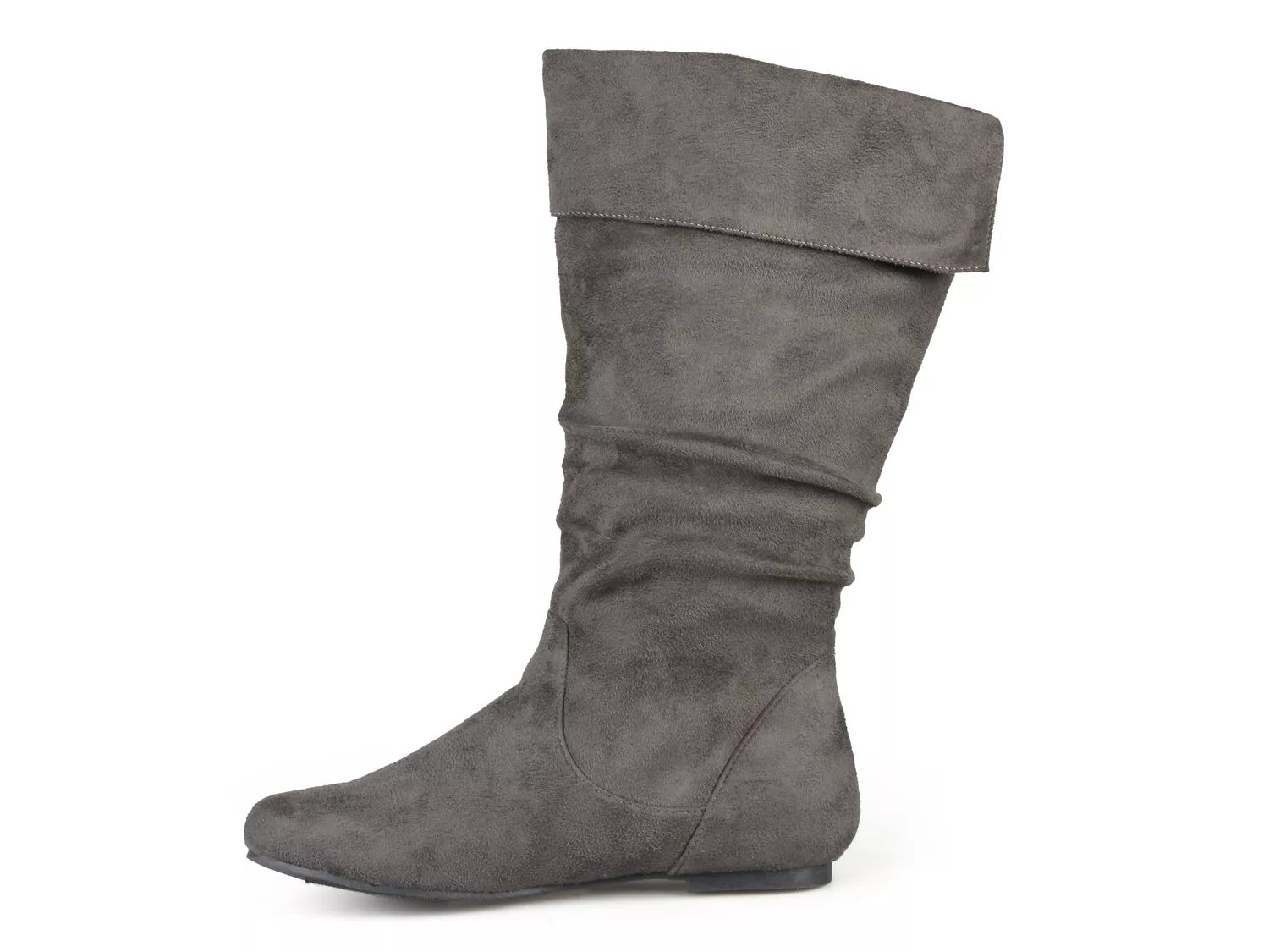 journee collection women's shelley 3 slouch mid calf microsuede boot