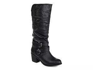 Wide calf biker on sale boots