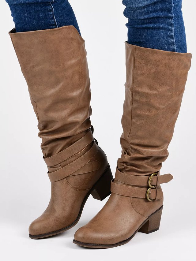 Wide calf boots size 2025 8.5
