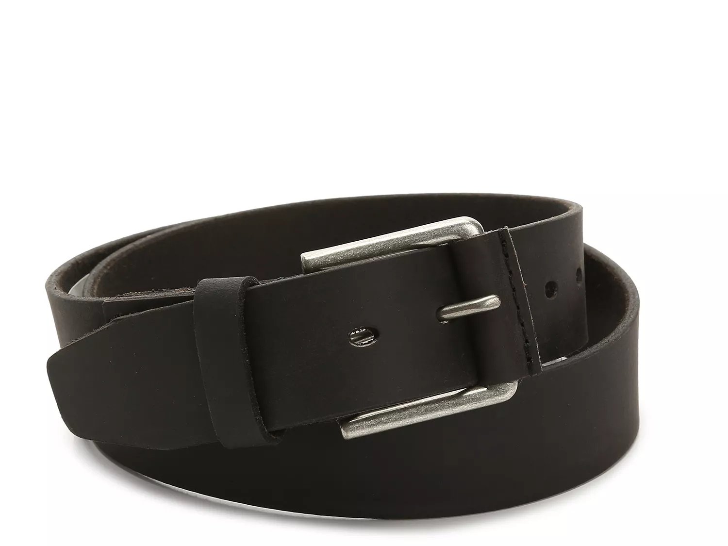 Leather belt - Black - Men