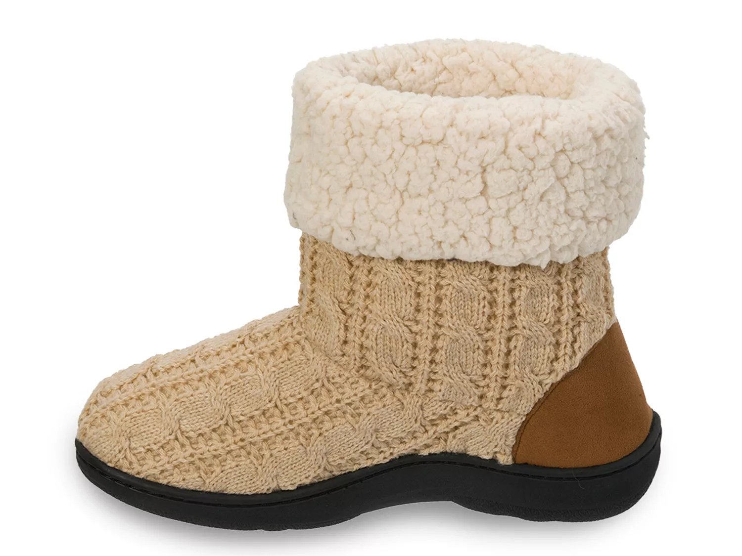 Dearfoams Cable Knit Bootie Slipper DSW
