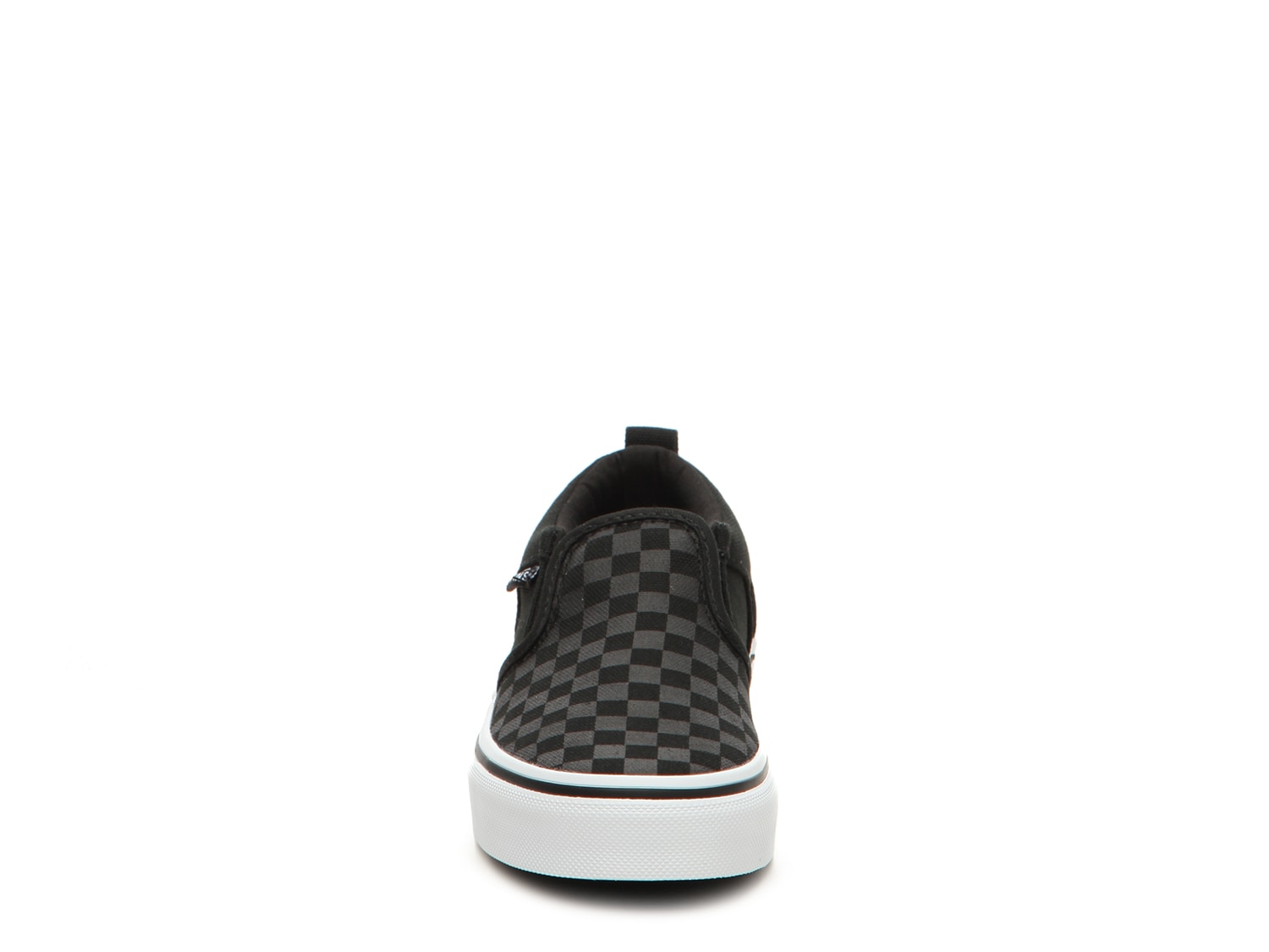 kids checkered slip on vans