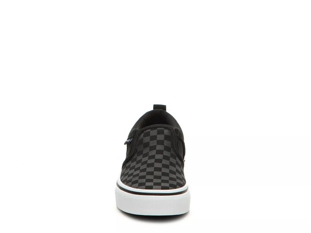 Vans Asher Checker Slip On Sneaker Kids Free Shipping DSW
