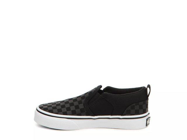 Vans Asher Checkboard Slip-On Sneaker - Kids' - Free Shipping