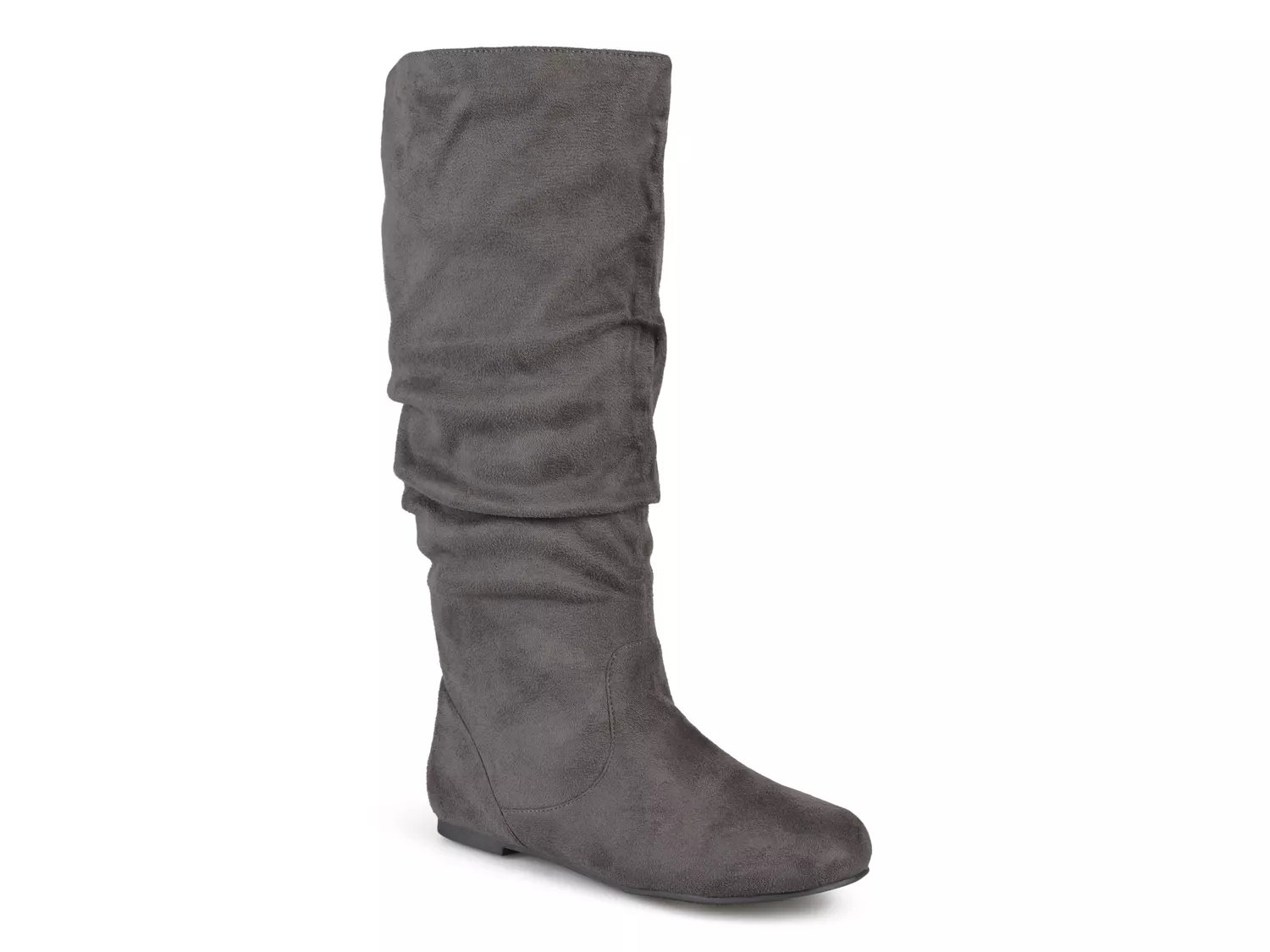 Journee Collection Rebecca Wide Calf Boot | Women's | Grey | Size 7.5 | Boots