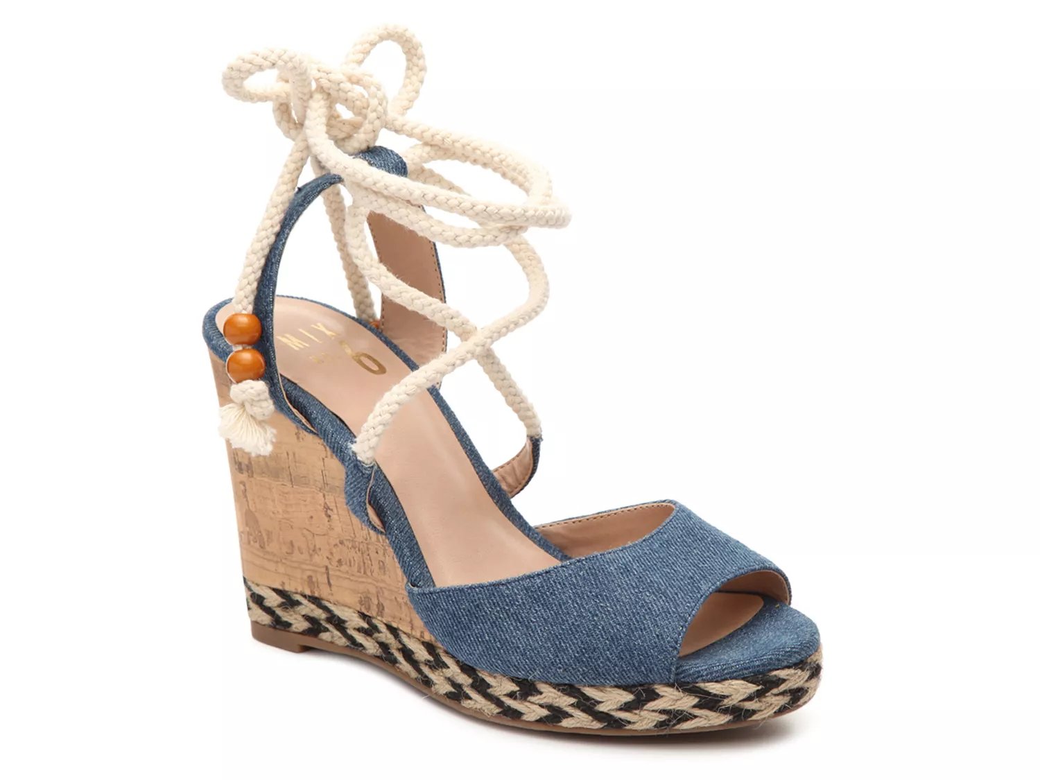 dsw denim wedges