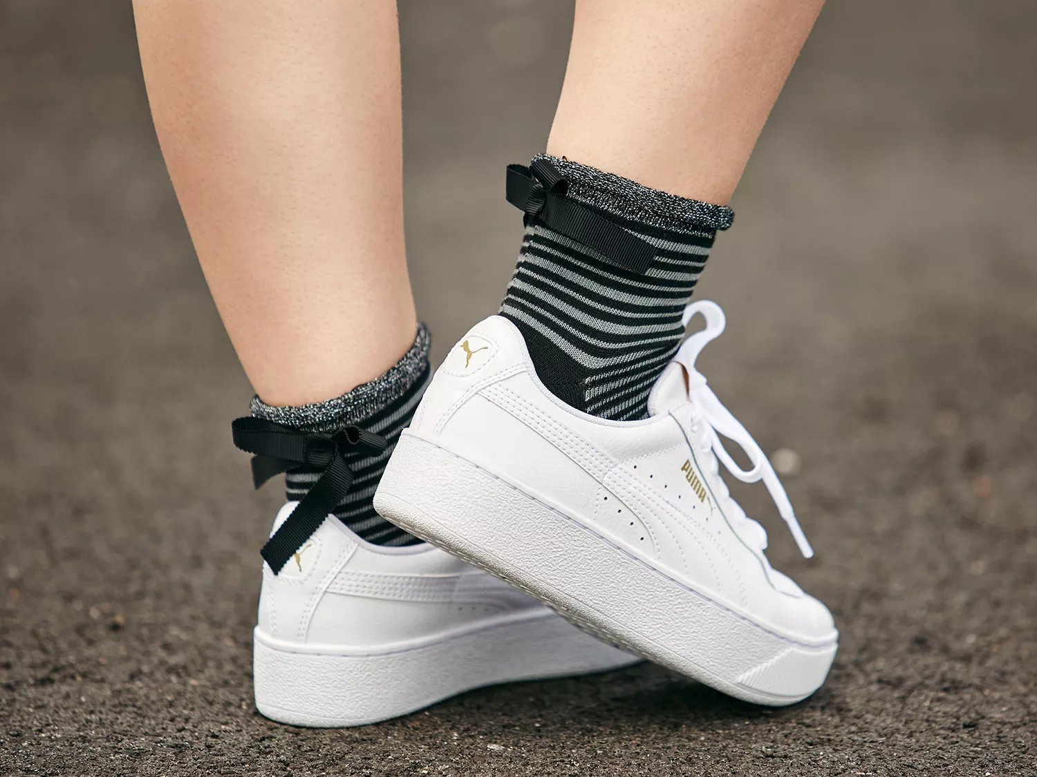 puma vikky platform sneaker white