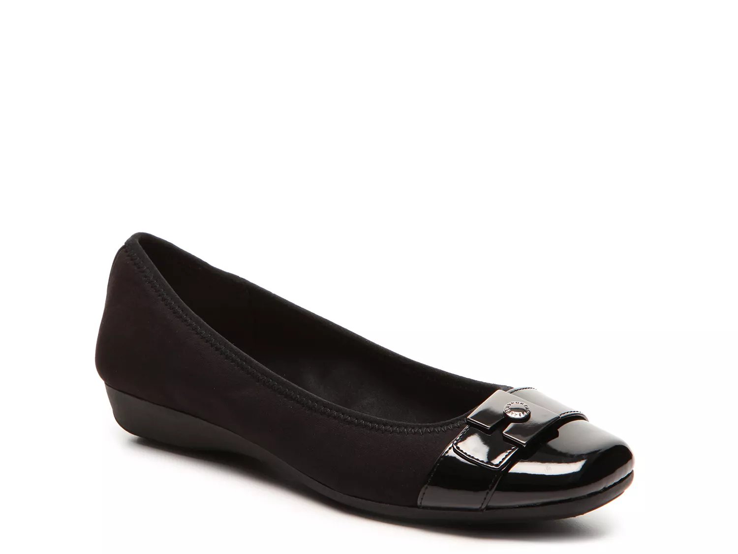 dsw flat black shoes