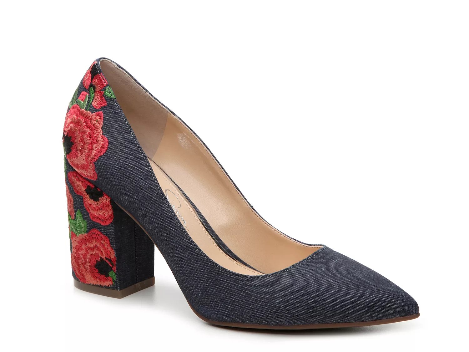 denim pumps dsw