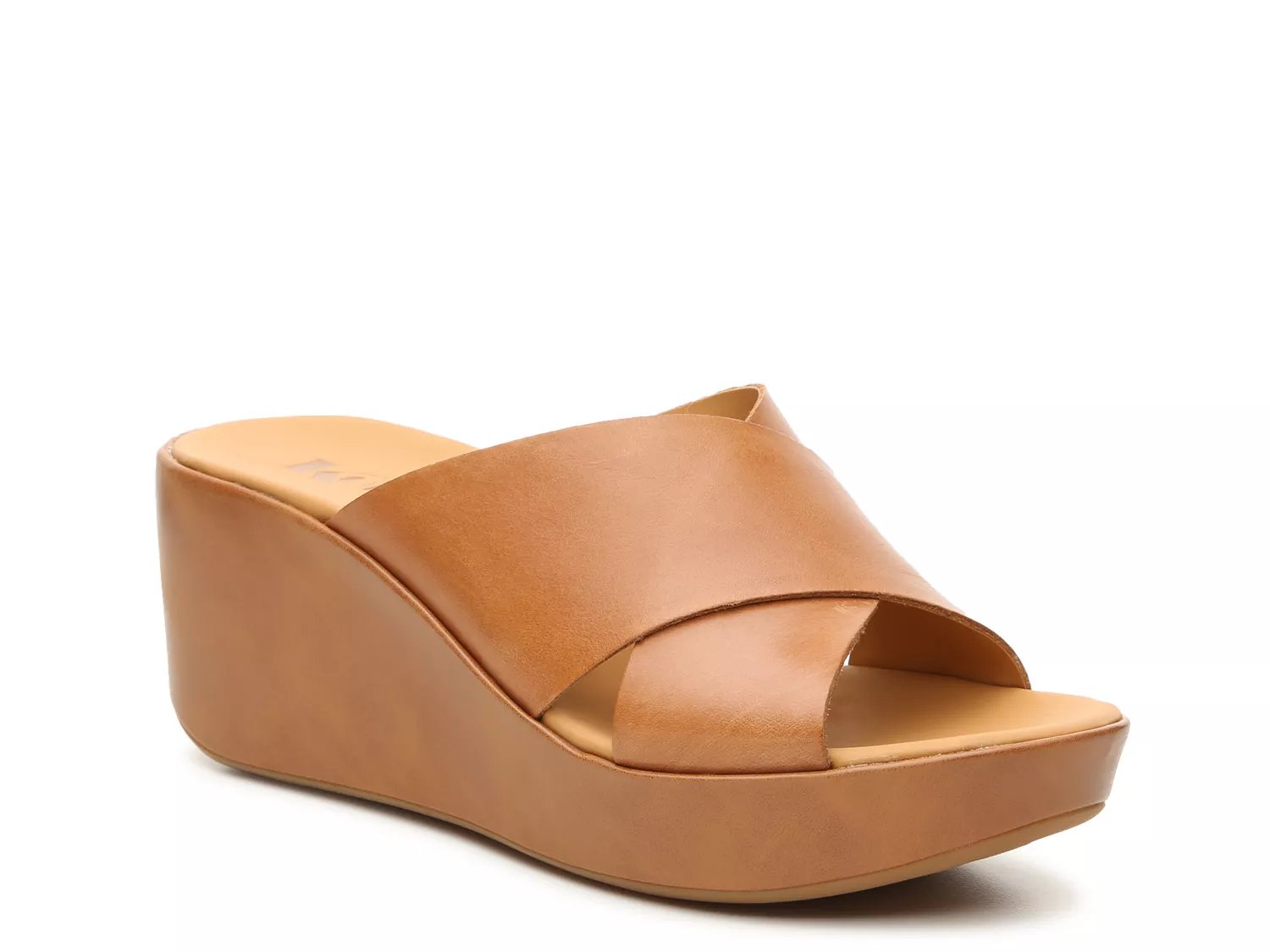 korks madera platform wedge sandal