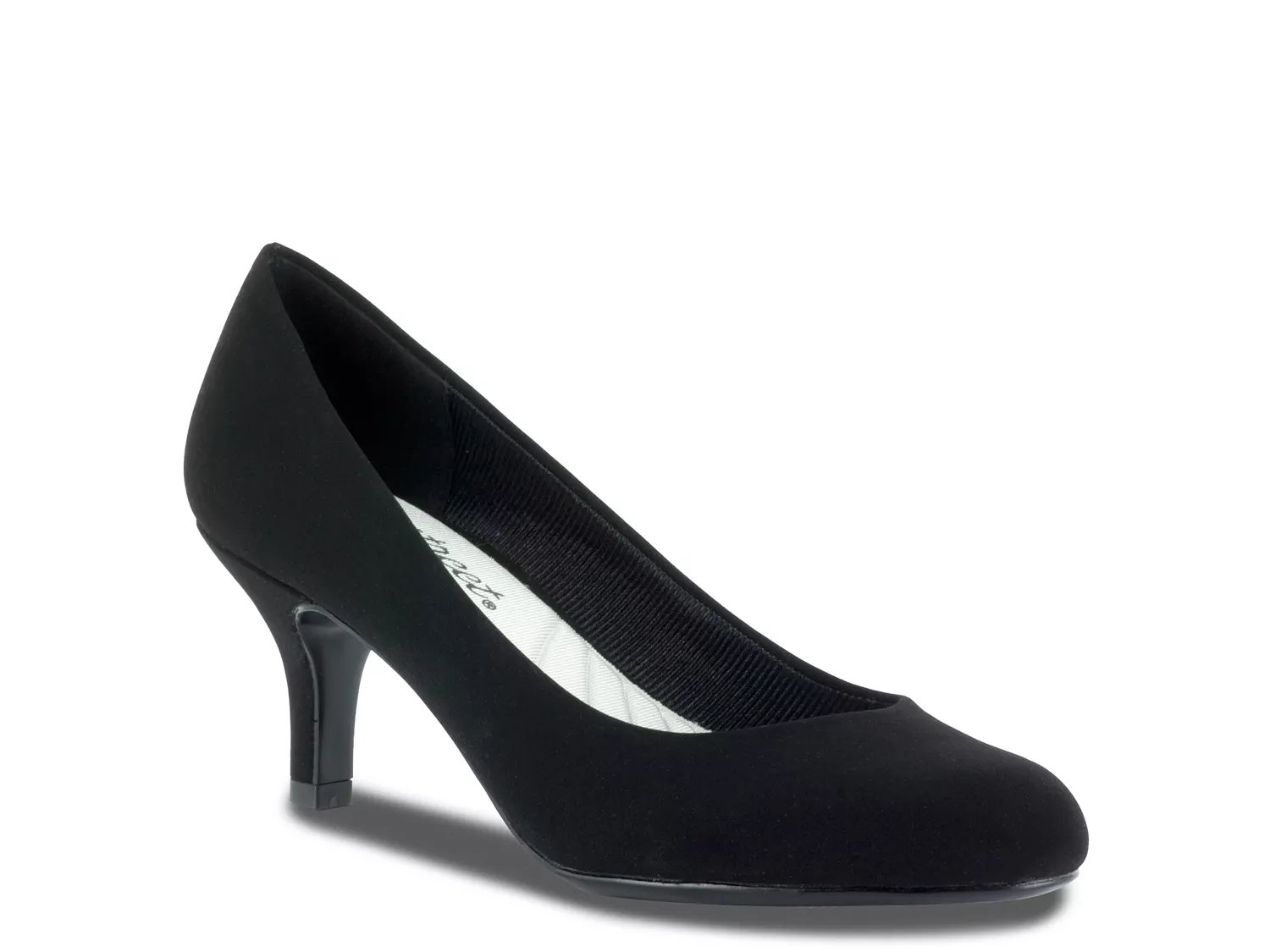 Easy Street Passion Pump | Women's | Black Faux Suede | Size 7 | Heels | Pumps