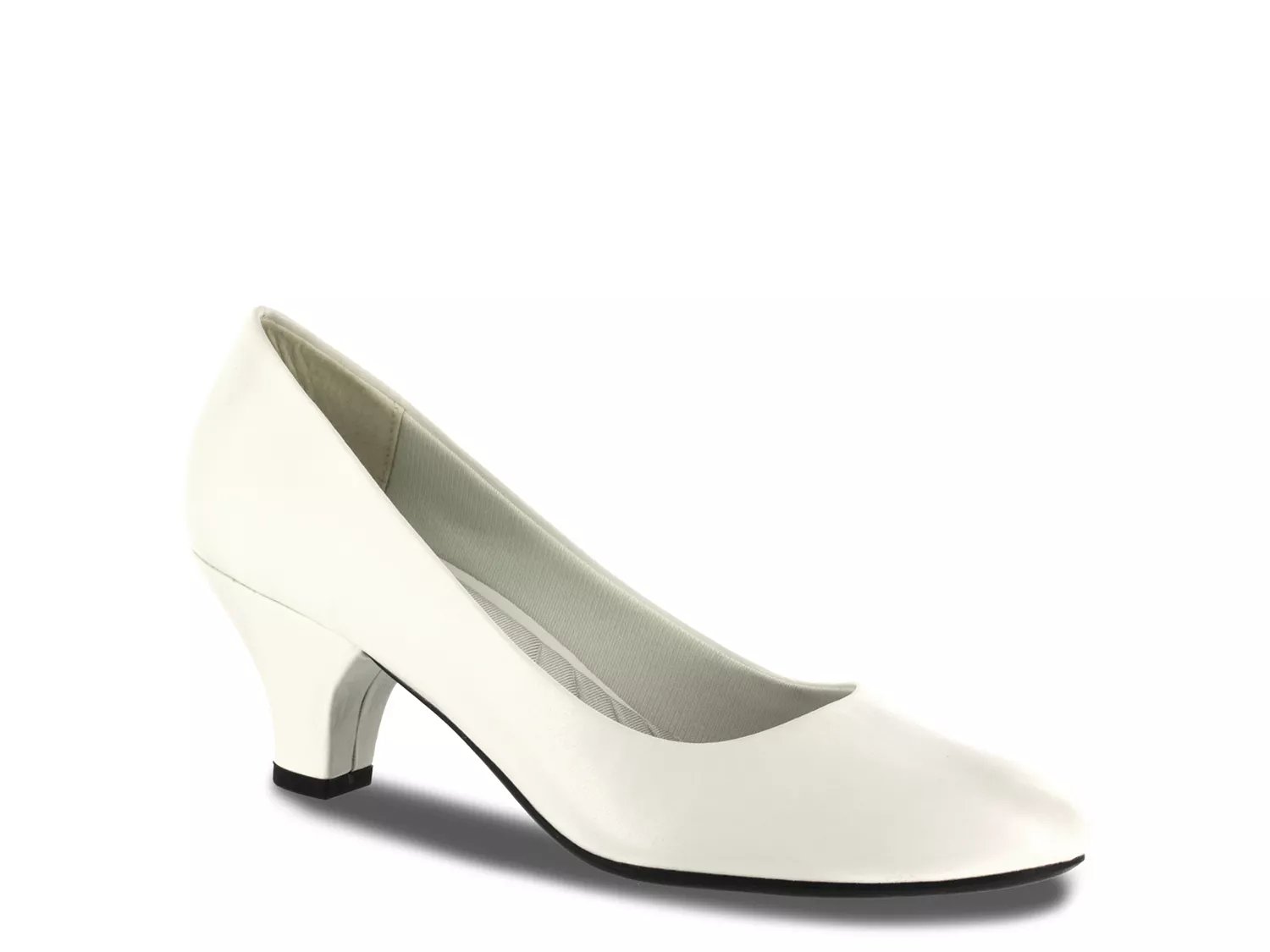 Easy Street Wide Width Fabulous Pump | Women's | White | Size 6 | Pumps