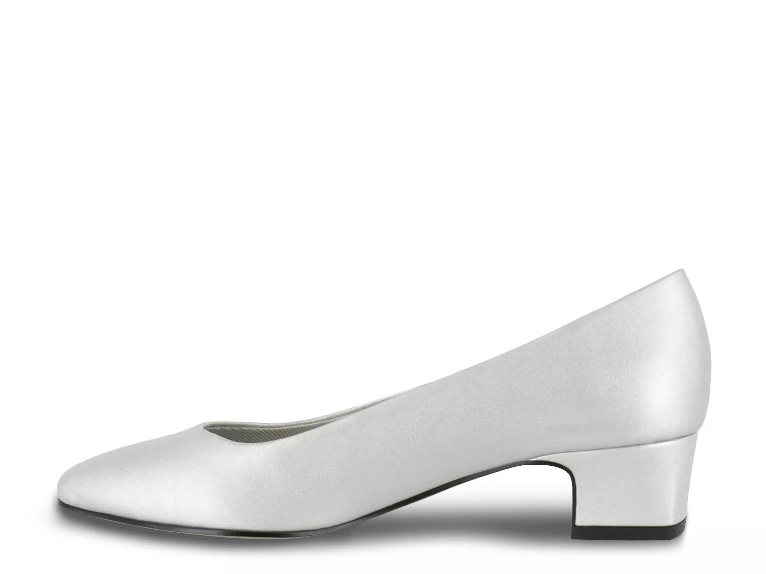 dsw silver pumps