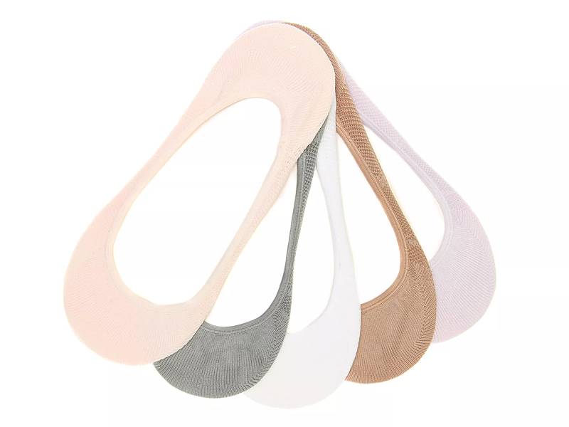 Mesh Flower Women's No Show Liners - 5 Pack