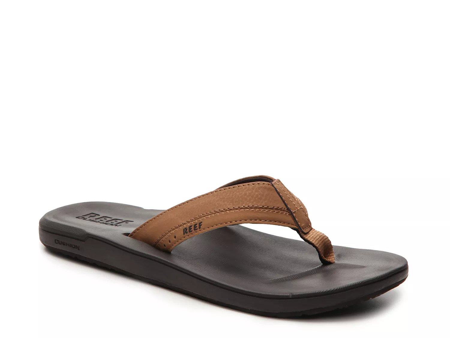 reef men's contoured cushion flip flops