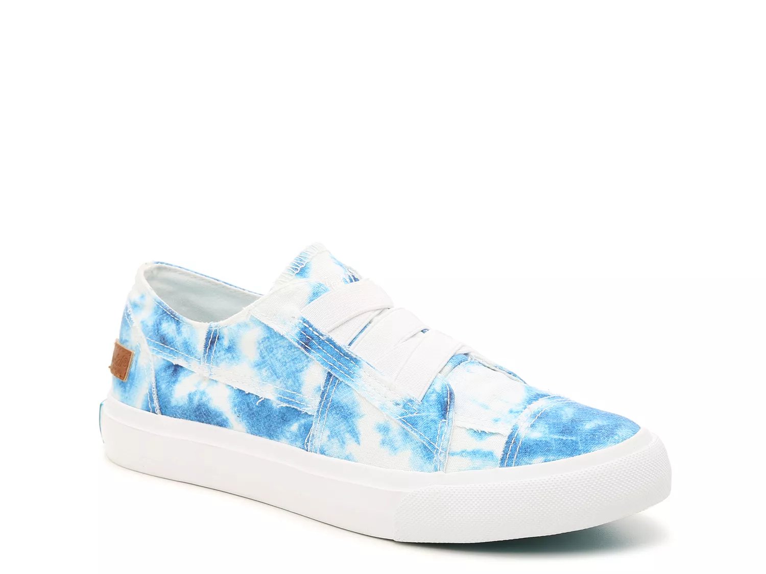 light blue slip on sneakers