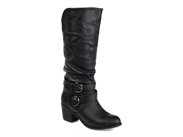 Journee Collection Women s Wide Width Late Boot Black