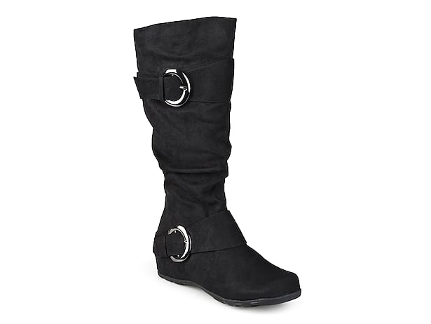 Journee Collection Tiffany Extra Wide Calf Wedge Boot - Free Shipping | DSW