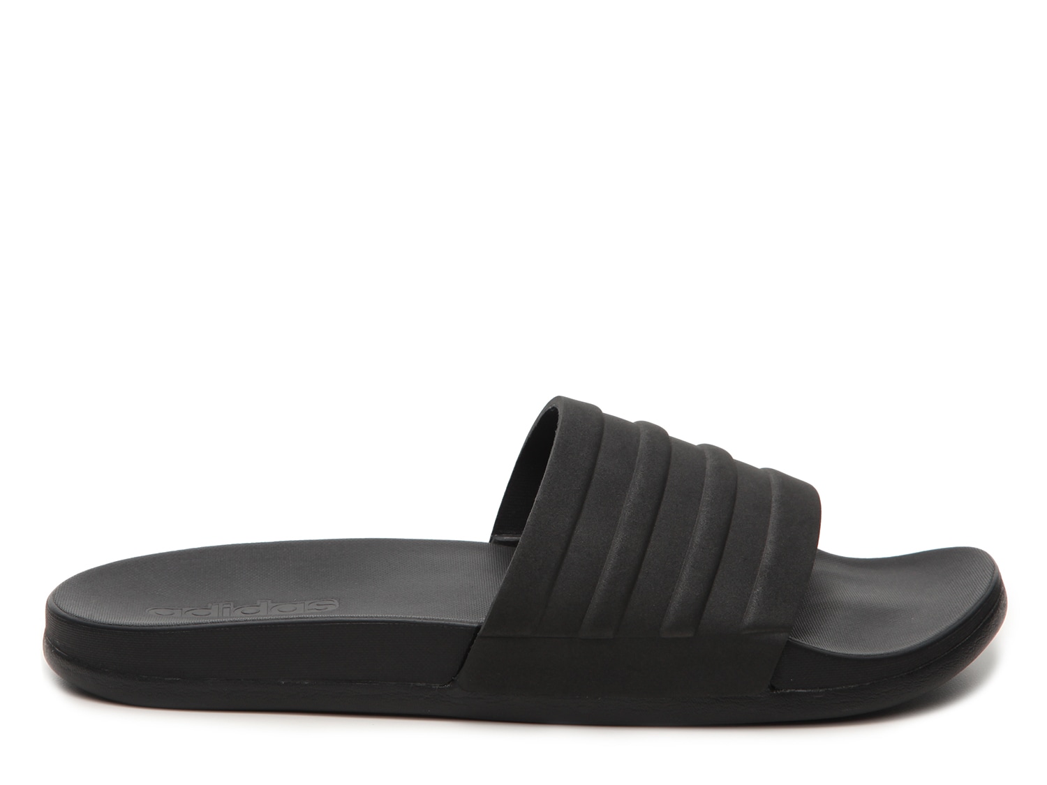 black adidas cloudfoam slides