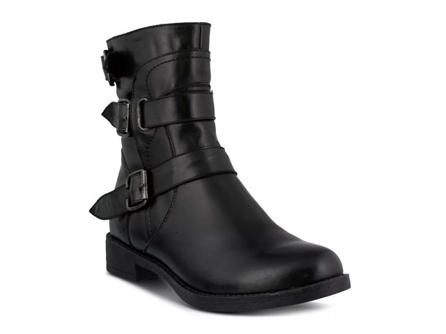 Black moto deals boots dsw