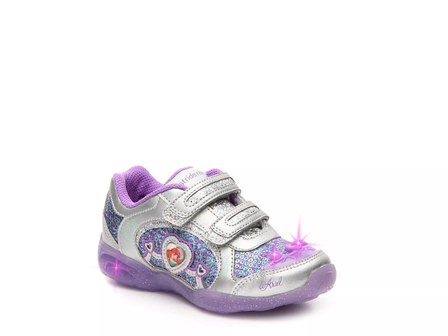 Disney Little Mermaid Under The Sea Light Up Sneaker Kids