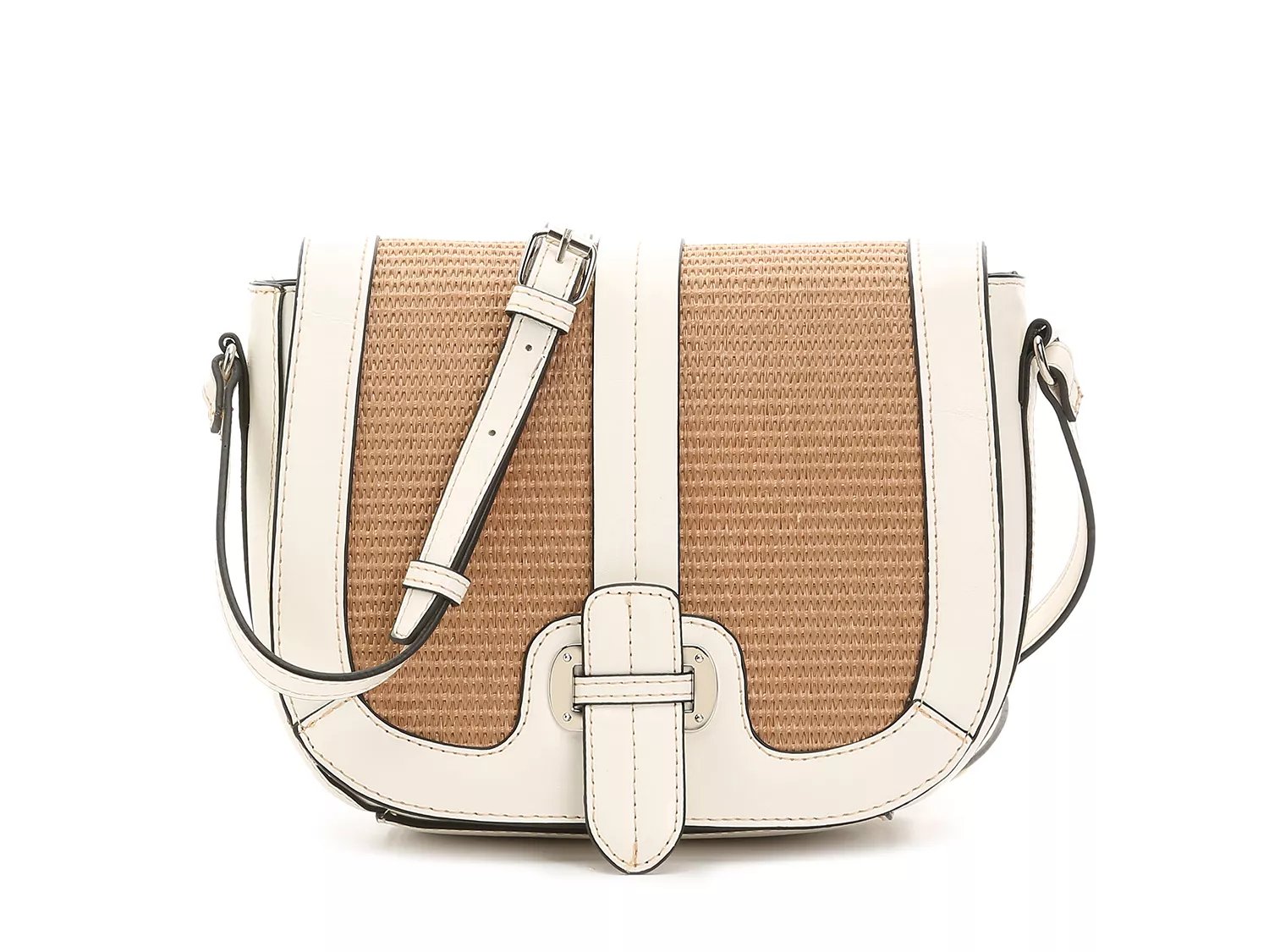 Emilie M. Straw Buckle Crossbody Bag Free Shipping DSW