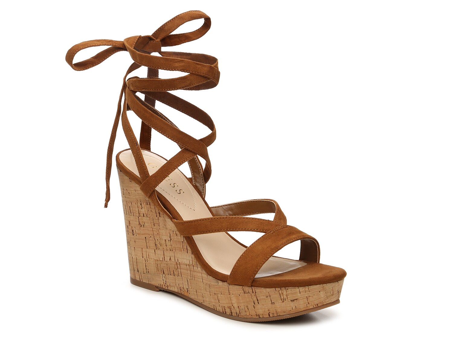 Guess Treacy Wedge Sandal - Free Shipping | DSW
