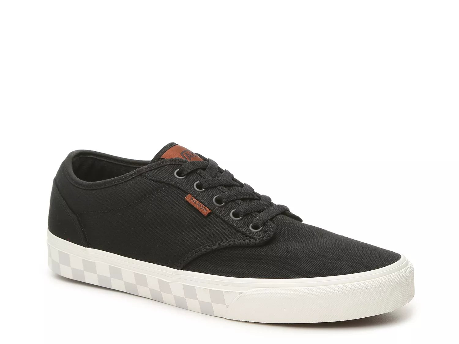 vans atwood men's checkered skate shoes