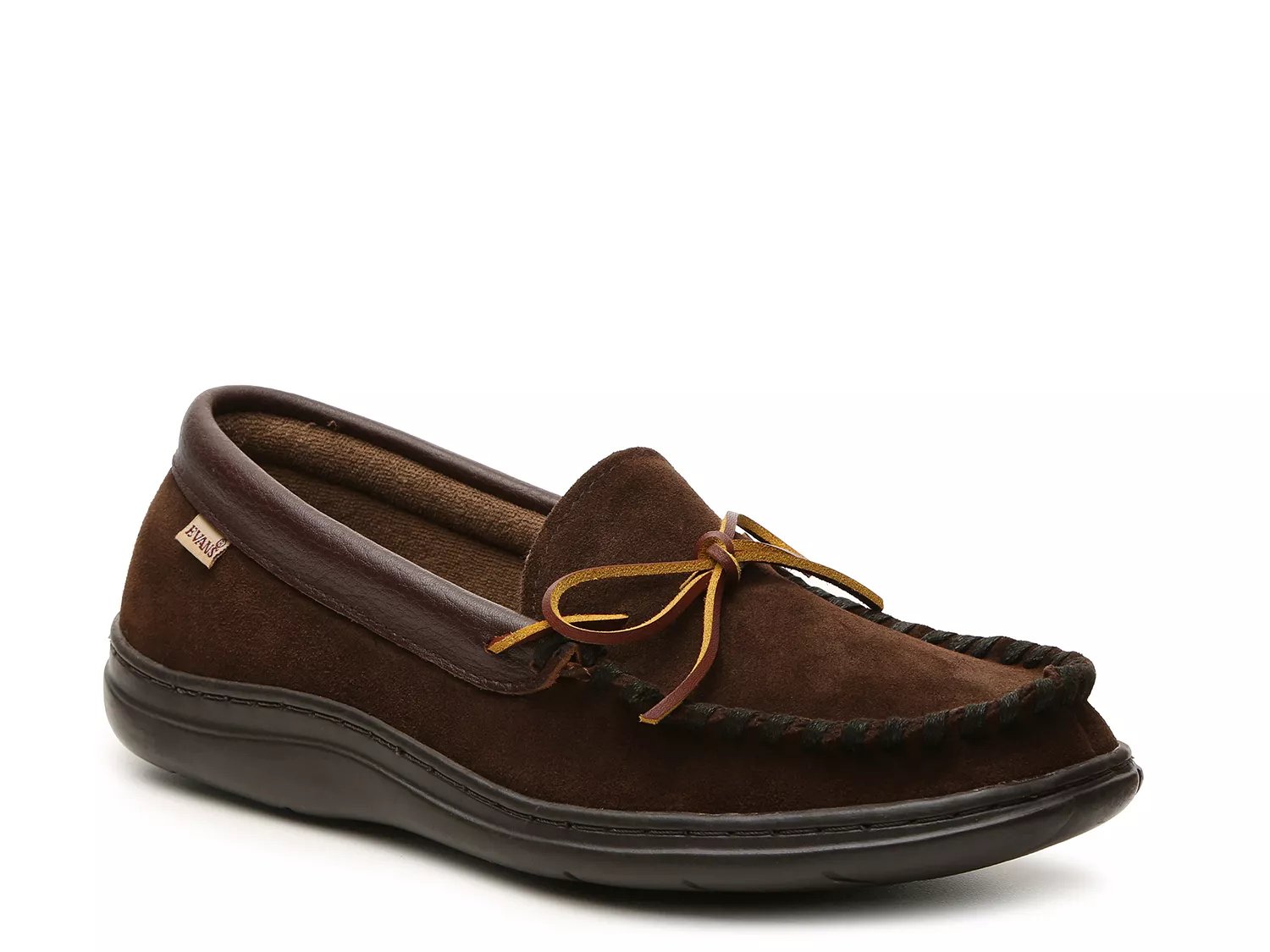 Evans mens leather slippers hot sale