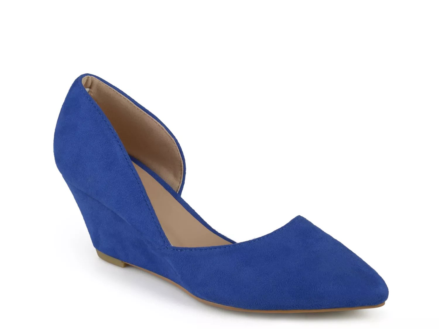 royal blue wide width heels