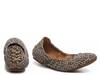 Echo Ballet Flat Tan/Black Leopard Print Suede view