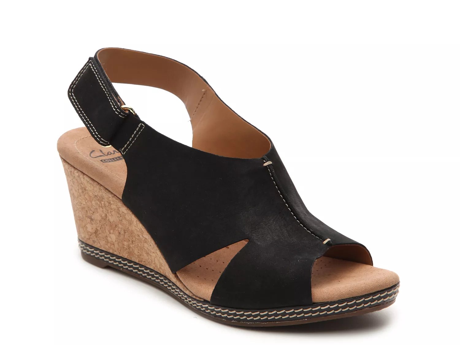 clarks women's helio float wedge sandal