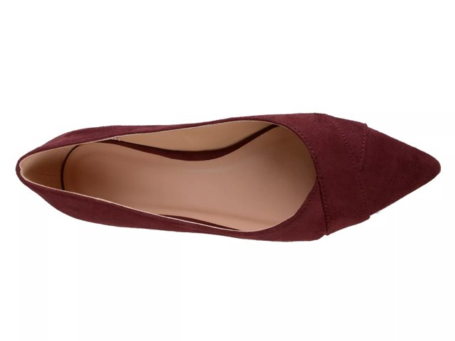 Burgundy suede clearance flats