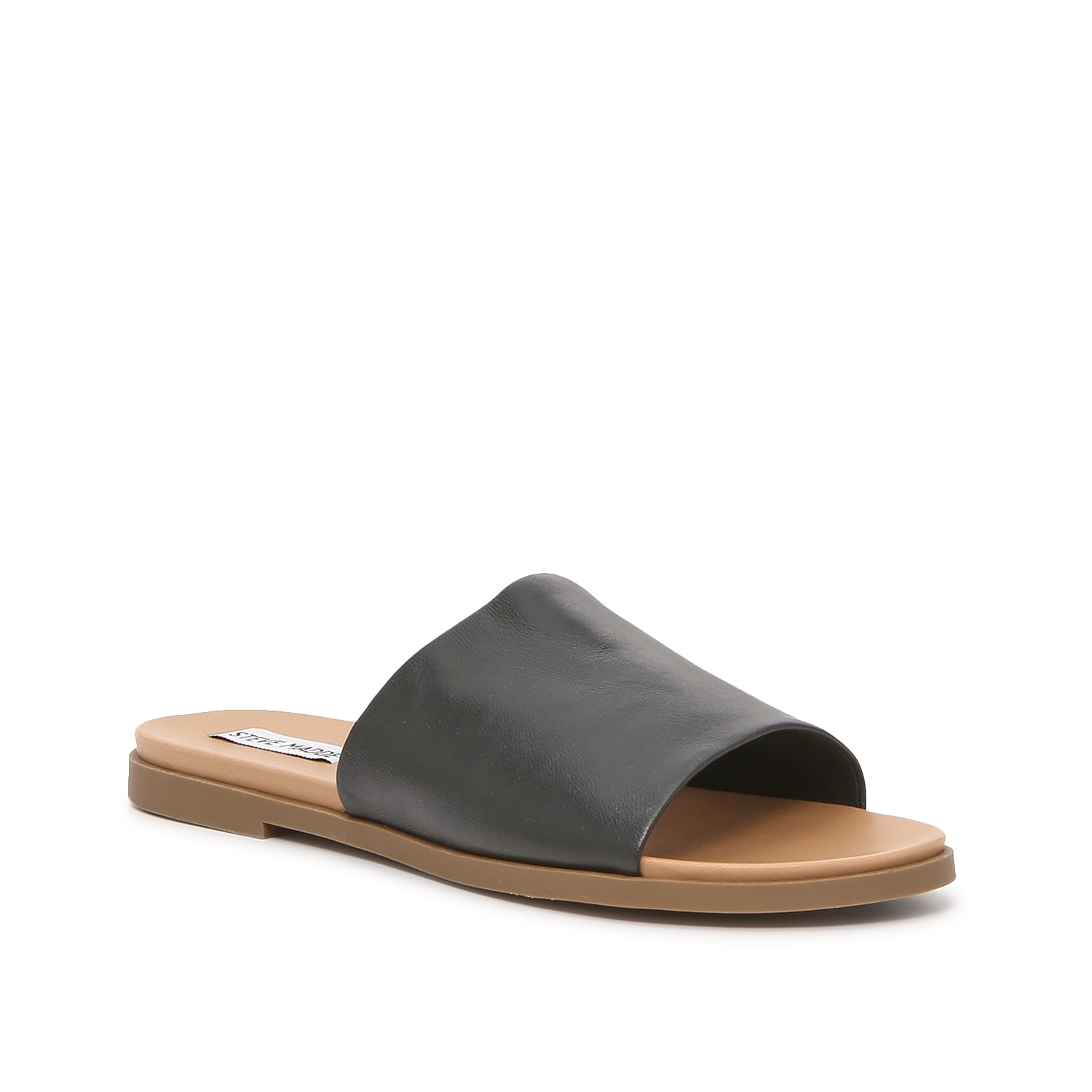 Steve Madden Karolyn Sandal | Women's | Light Brown Leather | Size 6.5 | Sandals | Flat | Slide