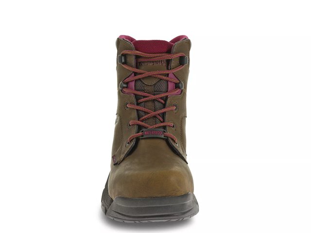 Wolverine Women's Merlin 6 Comp Toe WP EH Work Boot - Brown - W10383