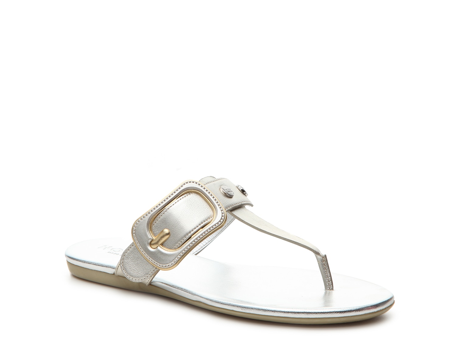 dsw metallic sandals