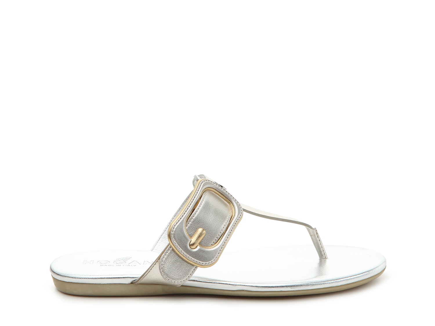 dsw metallic sandals