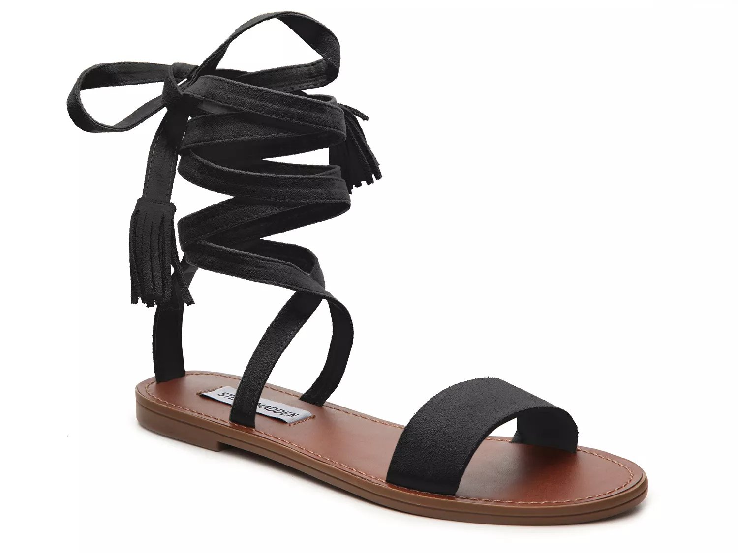 steve madden black flats dsw
