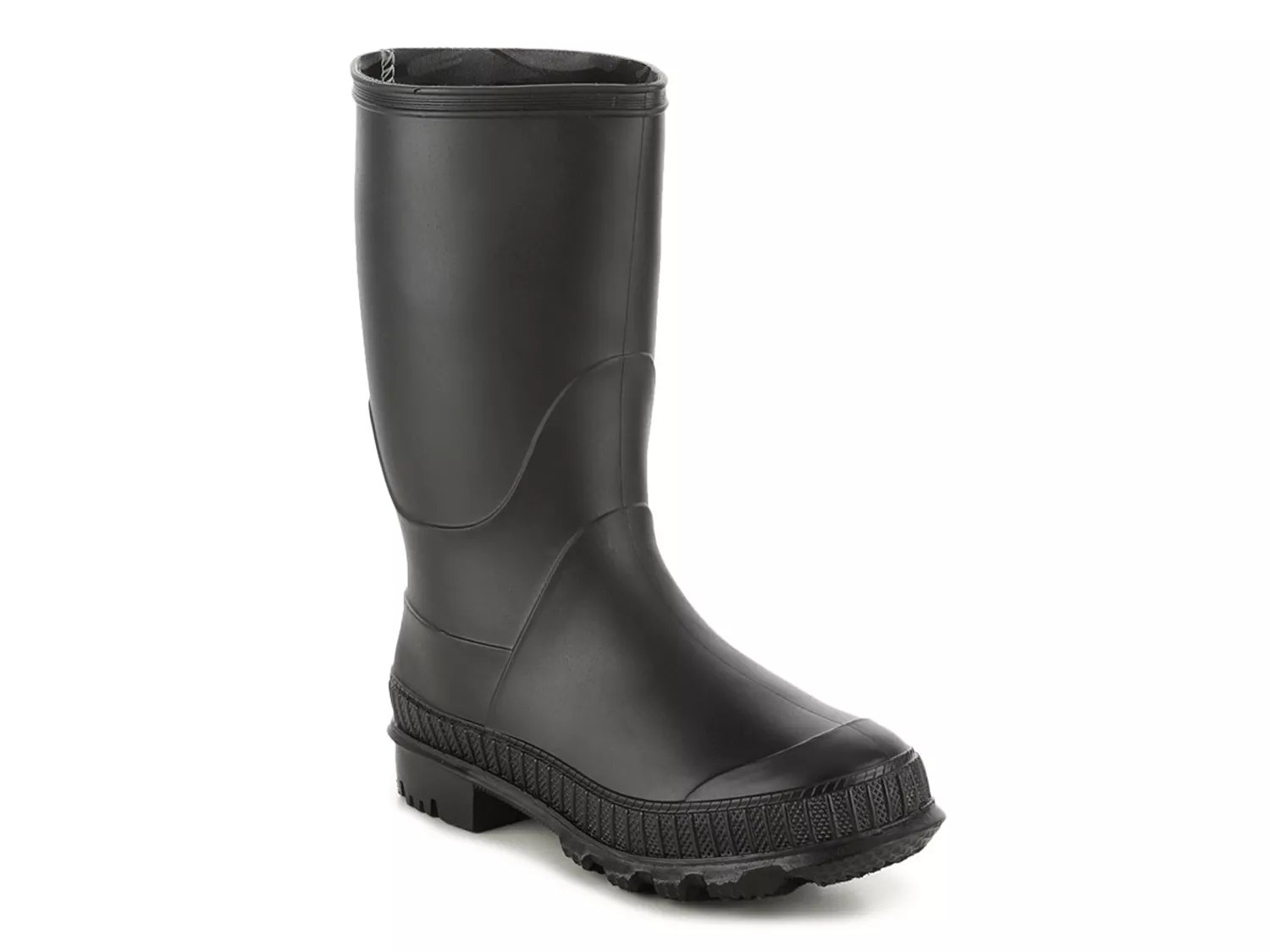 kids black rain boots