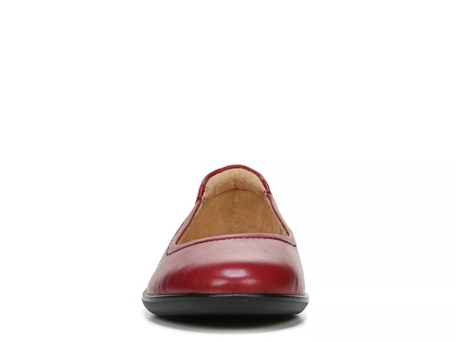 Naturalizer red flat shoes cheap