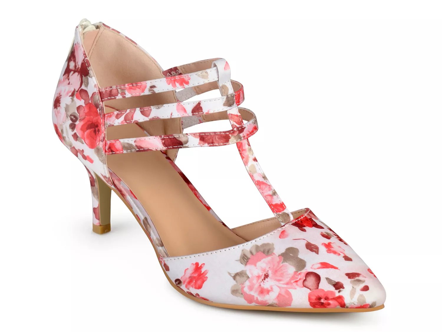 floral heeled shoes