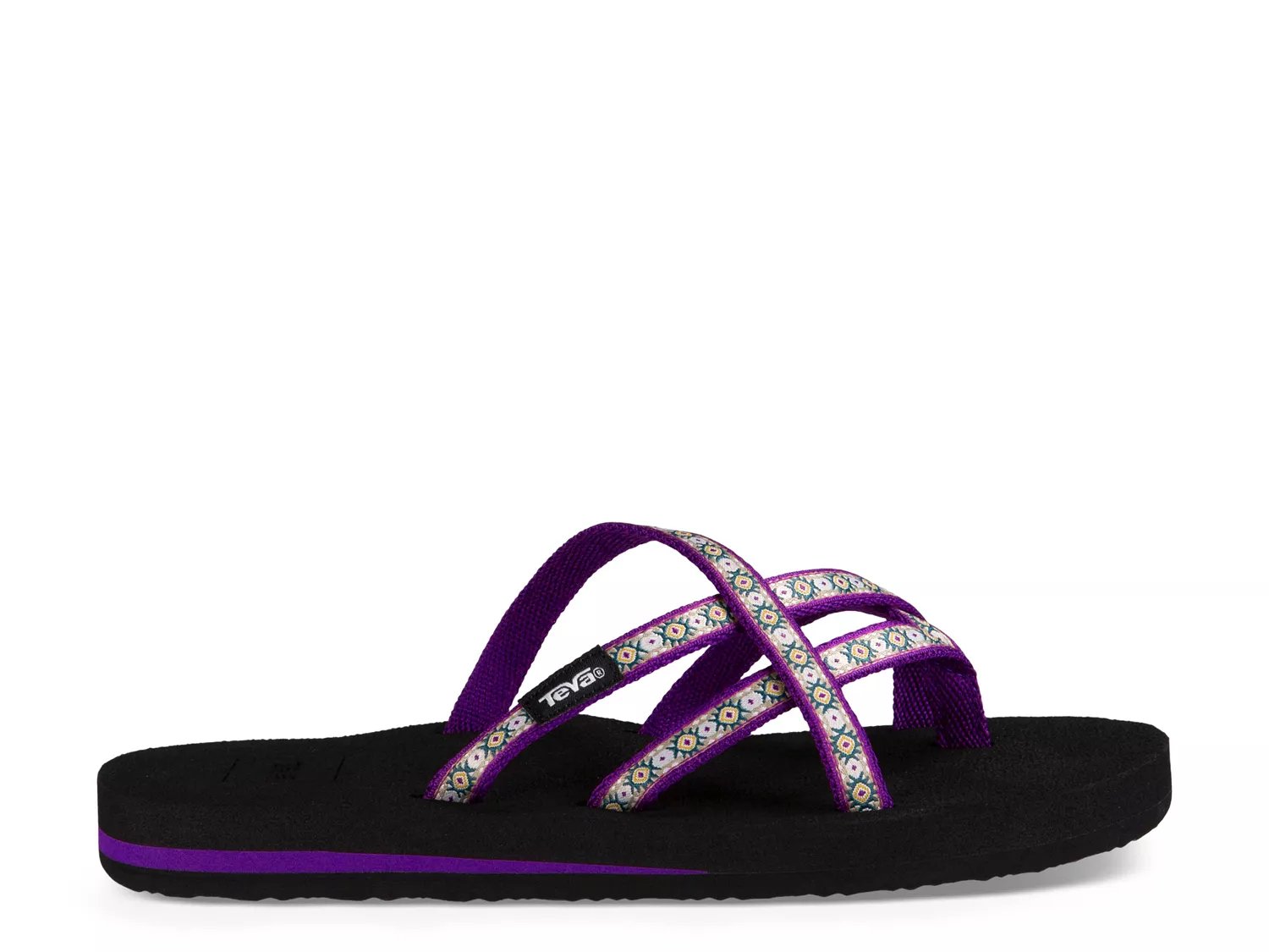 olowahu patterned flip flop